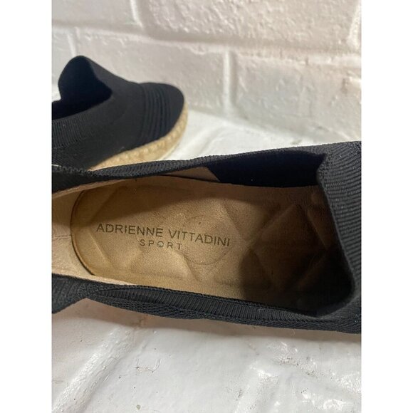 Adrienne Vittadini Sport AV Niko Black Knit Espadrilles Sz 7.5M - Picture 4 of 6